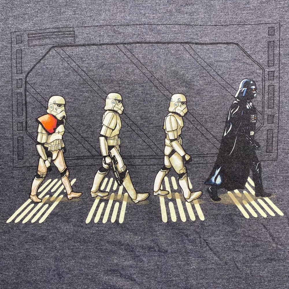 Star Wars Darth Vader Stormtrooper x The Beatles Abbey Road shirt